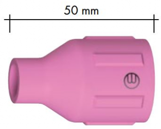 Spotřební díly k hořákům ABITIG GRIP 150/260W .průměr: 16 mm, díl: hubice pro plyn.čočku 50mm JUMBO