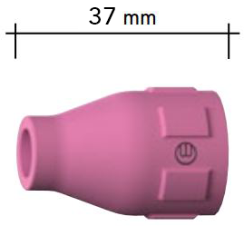 Spotřební díly k hořákům ABITIG GRIP 200/450W/450W SC -průměr: 15 mm, díl standard: hubice standard 37mm