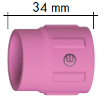 Spotřební díly k hořákům ABITIG GRIP 500 W -průměr: 24 mm, díl standard: hubice krátká 34mm
