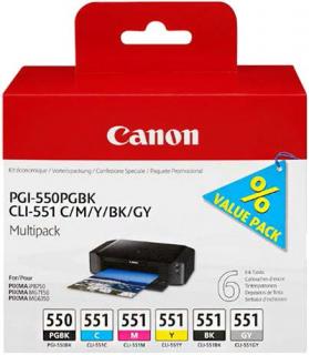 Canon PGI 550+CLI 551 CMYK+GY