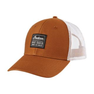 BSMC INDIAN MOTORCYCLE PATCH CAP TAN DOPLNKY: ONE SIZE