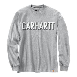 CARHARTT GRAPHIC LOGO LONGSLEEVE HEATHER GREY Velikost: M