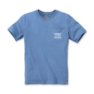 CARHARTT GRAPHIC POCKET T-SHIRT FRENCH BLUE Velikost: M