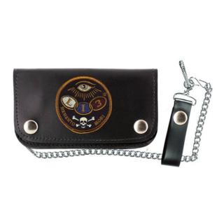 LUCKY 13 THE EYE PATCH WALLET BLACK DOPLNKY: ONE SIZE