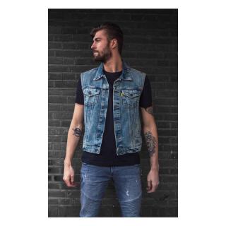 MCS DENIM VEST STONEWASHED BLUE Velikost: L