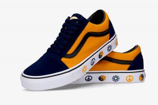 VANS OLD SKOOL (TAKE A STAND)  DRESS BLUES/YELLOW  Velikost: 42,5
