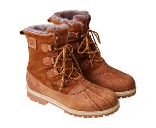 Dámská i pánská zimní obuv SNOW Barva: camel, Velikost: 45