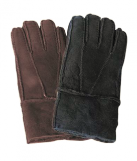 Dámské kožešinové rukavice PATCHWORK Barva: tmavá, Velikost: 7,5