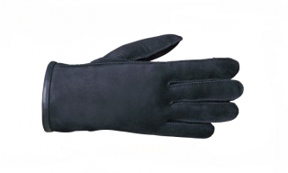 Kožešinové rukavice CLASSIC Barva: černá, Velikost: 6
