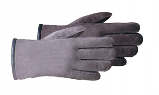 Kožešinové rukavice CLASSIC Barva: různě šedá, Velikost: 6