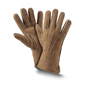 Kožešinové rukavice PREMIUM Barva: taupe, Velikost: 10,5