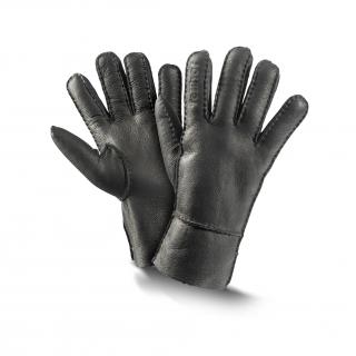 Kožešinové rukavice TREND NAPPALAN Barva: černá, Velikost: 10