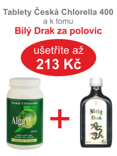 Na nachlazeníčka a chřipečky - česká Chlorella a Bílý Drak za polovic