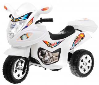 Dětská elektrická motorka skútr bílý