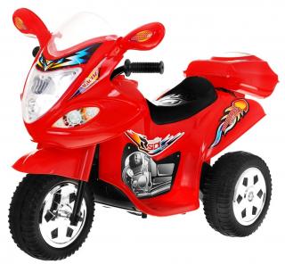 Dětská elektrická motorka skútr červený