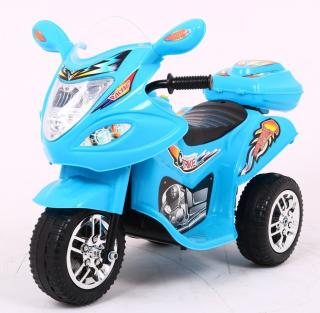 Dětská elektrická motorka skútr modrý