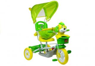 Dětská tříkolka pejsek zelený