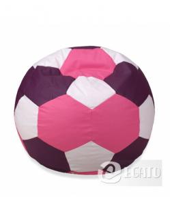 Sedací vak míč 300l růžovo - fialovo - bílý