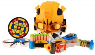 Transformers -  robot x pistole a maska robota + terč