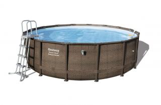 Velký zahradní bazén s konstrukcí Power Steel  488 x 122 cm kompletní sada