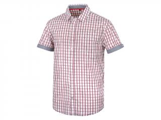 Pánská košile GRIMMY bílá/červená Velikost: XL