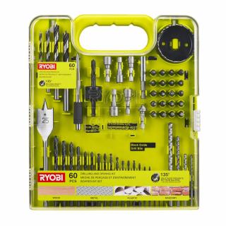 Ryobi RAKDD60 Sada vrtáků a šroubovacích bitů 5132004664