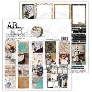 AB studio - AROUND THE WORLD - 12  scrapbooková sada