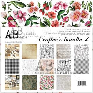 AB studio - CRAFTERS BUNDLE 2 - 12  scrapbooková sada