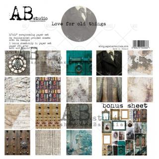 AB studio - LOVE FOR OLD THINGS - 12  scrapbooková sada