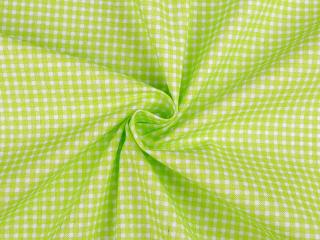 Bavlněná látka mini káro / zeleno - bílá / cca 30 x 80 cm
