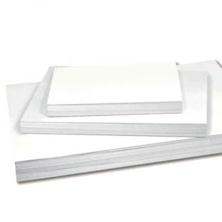 Bílá lepenka / kartony - 10 ks - A5 / 14,8 x 21 cm / tl. 1,5mm ... vhodné na tvorbu alba