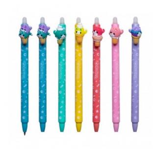 Colorino School - CANDY CAT - gumovací pero, modrá náplň Barva: fialová