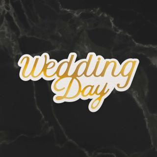 COUTURE CREATIONS - HOTFOIL STAMP / WEDDING DAY - kovová razítka na  zlacení