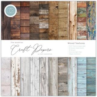 Craft Consortium - WOOD TEXTURES - 8quot; scrapbooková sada čtvrtek