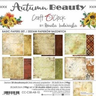 Craft o clock - AUTUMN BEAUTY / pozadí - 8  scrapbooková sada čtvrtek