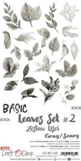 Craft o´clock - BASIC LEAVES SET 2 / zrcadlový tisk - 12x6  kompletní doplňková sada