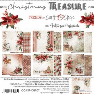 Craft o clock - CHRISTMAS TREASURE / obrázky - 8  scrapbooková sada čtvrtek