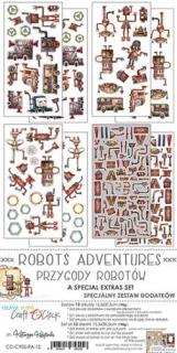 Craft o clock - Robots Adventures / SPECIAL LABELS - 6x12  sada s obrázky