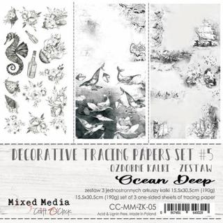 Craft o´clock - TRACING PAPER SET #5  - 15,5 x 30,5 scrapbooková sada pauzáků