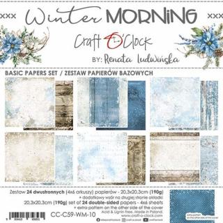 Craft o clock - WINTER MORNING / pozadí - 8  scrapbooková sada čtvrtek