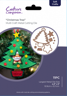 Crafter´s Companion -  Multi Craft Festive Treat Dies Christmas Tree - kovová  šablona