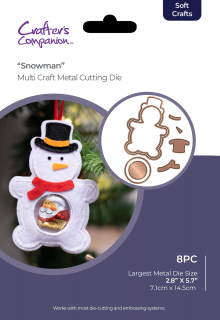 Crafter´s Companion -  Multi Craft Festive Treat Dies Snowman - kovová  šablona
