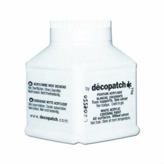 Decopatch - GESSO WHITE - bílá krycí akrylová barva, 70g