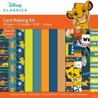 Disney - THE LION KING - 8x8  scrapbooková sada papírů / CARD MAKING PAD, přáníčková sada