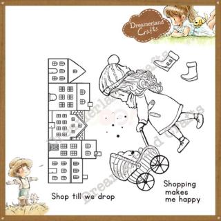 Dreamerland Crafts - SHOPPING MAKES ME HAPPY - silikonové razítko