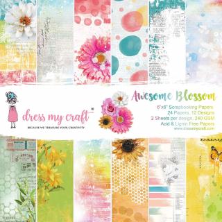Dress my craft - Awesome Blossom - 6   kompletní scrapbooková sada