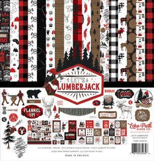 Echo Park - LET´S  LUMBERJACK - 12  kompletní scrapbooková sada