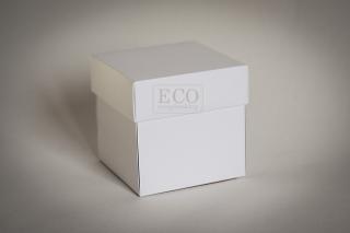 ECO scrapbooking - exploding box - BÍLÁ 300 gsm - kartonový výsek