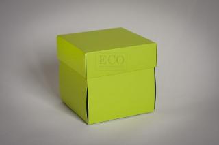 ECO scrapbooking - exploding box - LIMETKA 240 gsm - kartonový výsek