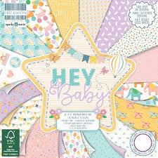 First Edition - HEY BABY - dělená 6  dělená scrapbooková sada